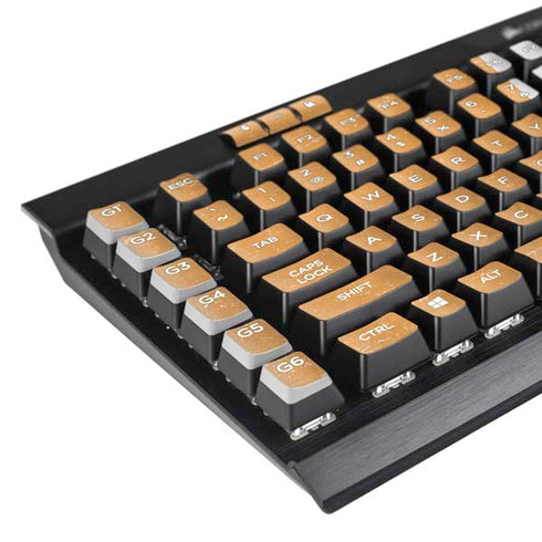 Ivory Coast Flag Distressed K95 RGB PLATINUM Mechanical Gaming Keyboard Skin